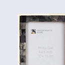 Picture Frame Mosaic Wall Decor Grey and White Photo Frames - 2 Sizes