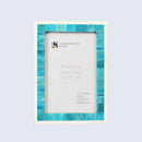 Picture Frames Mosaic Pattern Bone Inlay Collection in 3 Sizes, Turquoise