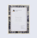 Picture Frames Mosaic Pattern Bone Inlay Collection in 3 Sizes, Gray