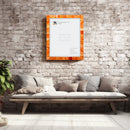 Poster Picture Frame Classic Bone Inlay in 4 Sizes, Orange