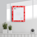 Classic Pattern Picture Frame - Handmade Wall Hanging Decor, Red