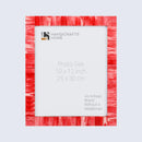 Classic Pattern Picture Frame - Handmade Wall Hanging Decor, Red
