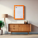 Poster Picture Frame Classic Bone Inlay in 4 Sizes, Orange