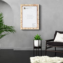 Poster Picture Frame Taj Pattern Bone Inlay Collection in 6 Sizes, Brown