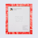 Classic Pattern Picture Frame - Handmade Wall Hanging Decor, Red