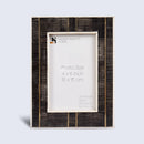 Horn Inlay & Resin Inlay Shagrin Picture Photo Frames Brown, 4x6 5x7