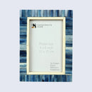 Ivory Ocean Bone Inlay Blue Picture Frame- 4x6 & 5x7