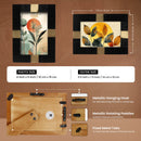 Resin Inlay Deco Black & Gold Picture Frame For Desk & Wall-3 Sizes