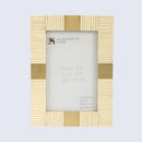 Resin Inlay Deco White Picture Frame For Desk & Wall-3 Sizes