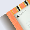 Peach Resin Inlay Picture Frame- Ink Marble Design in 4x6 & 5x7