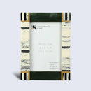Sea Green Abstract Ink Resin Inlay Picture Frame in 4x6 & 5x7