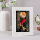 Classic Plain White Bone Inlay 4x6 Photo Frame