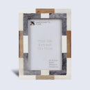Wood & Bone Inlay Woodstrip Tile Picture Photo Frame in 4x6, 5x7