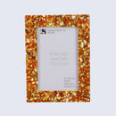 Mother of Pearl Crush Resin Inlay Picture Frame 4x6 in 4 Colors