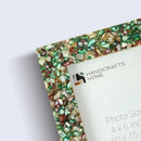 Mother of Pearl Crush Resin Inlay Picture Frame 4x6 in 4 Colors