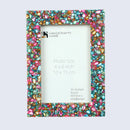 Mother of Pearl Crush Resin Inlay Picture Frame 4x6 in 4 Colors