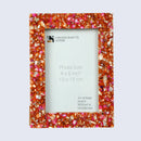 Mother of Pearl Crush Resin Inlay Picture Frame 4x6 in 4 Colors