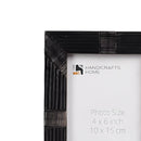 Horn Inlay Shagrin Picture Photo Frames Black, 4x6 5x7