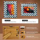 Mother of Pearl & Resin Inlay Avant Floral Picture Frame - Blue & White