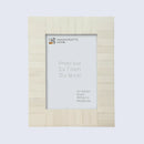 Picture Frames Classic Pattern Bone Inlay Collection in 2 Sizes, Make to Order, White
