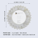 Round Baby Picture Frames Palace Radiance Pattern Bone Inlay Collection