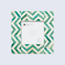 Baby Picture Frames Herringbone Pattern Bone Inlay Collection in 4 Colors