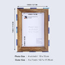 Picture Frames Fairground Carousel Pattern Bone Inlay Collection in 2 Sizes