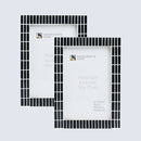Picture Frames Manhattan Skyline Pattern Resin Inlay Collection in 3 Sizes, Pack of 2