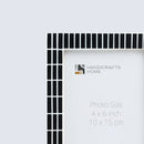 Picture Frames Manhattan Skyline Pattern Resin Inlay Collection in 3 Sizes, Pack of 2