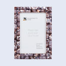 Picture Frames Mother of Pearl Collection in 27 Sizes, Grey