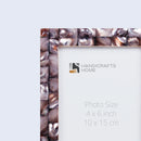 Picture Frames Mother of Pearl Collection in 27 Sizes, Grey