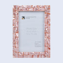 Picture Frames Mother of Pearl Collection in 3 Sizes, Pink