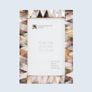 Picture Frames Pearlescent Ebony Pattern Mother of Pearl Collection in 3 Sizes