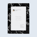 Picture Frames Rare Earth Marble Black Pattern Resin Inlay Collection in 3 Sizes