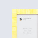 Picture Frames Classic Pattern Bone Inlay Collection in 27 Sizes, Yellow