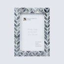 Picture Frames Artic Smoke Pattern Bone & Resin Inlay Collection in 3 Sizes