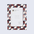 Picture Frames Artic Stone Pattern Bone Inlay Collection in 3 Sizes