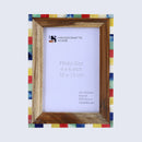 Picture Frames Fairground Circus Pattern Bone & Resin Inlay Collection in 2 Sizes
