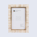 Picture Frames Halo Keys Pattern Bone Inlay White in 3 Sizes