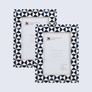 Picture Frames Marquet Indigo Pattern Resin Inlay Collection in 8 Sizes, Pack of 2
