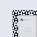 Picture Frames Marquet Indigo Pattern Resin Inlay Collection in 8 Sizes, Pack of 2