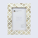 Picture Frames Moor Earth Mother of Pearl & Resin Collection in 3 Sizes