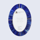 Round Picture Frames Palace Heart Pattern Bone Inlay Collection in 4x6