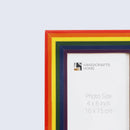 Handmade Spectrum Pride Collection Picture Frame- 4x6, 5x7