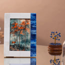 Plain White & Blue Bone Inlay Picture Frame - 4x6 & 5x7