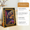 Black Square Resin Inlay Picture Frame 4x6 & 5x7