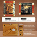 Orange Abstract Ink Resin Inlay Picture Frame in 4x6 & 5x7