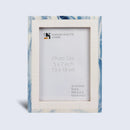 Resin Inlay Cosmo Blue White & Blue Picture Frame