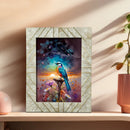 Brasselin Resin Inlay & Brass Crown Grey Picture Frame 4x6 & 5x7