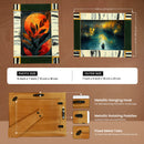 Sea Green Abstract Ink Resin Inlay Picture Frame in 4x6 & 5x7